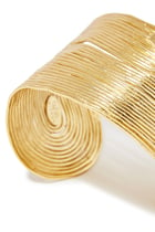 Wave Bracelet, 24k Gold-Plated Brass